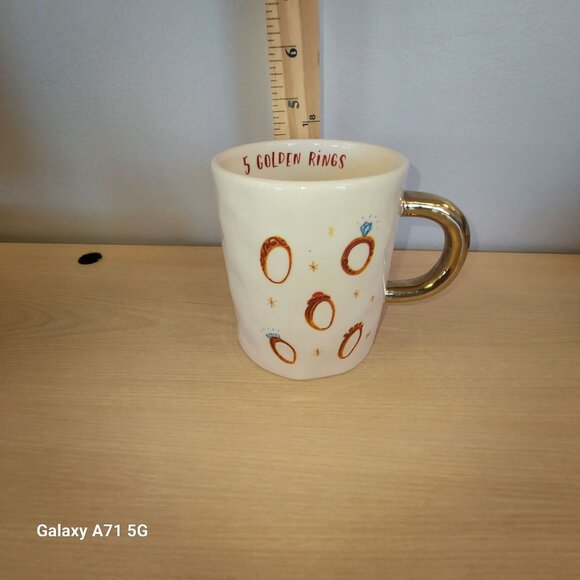 5 Golden Rings Christmas Angela Staehling Booville By Magenta Mug Tea Coffee Tea - Picture 7 of 7